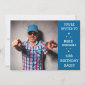 40e anniversaire Bash - Invitation de fête d'anniv (Devant)