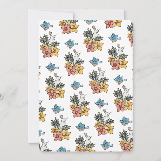 40e anniversaire Brunch Springtime Invitation (Dos)