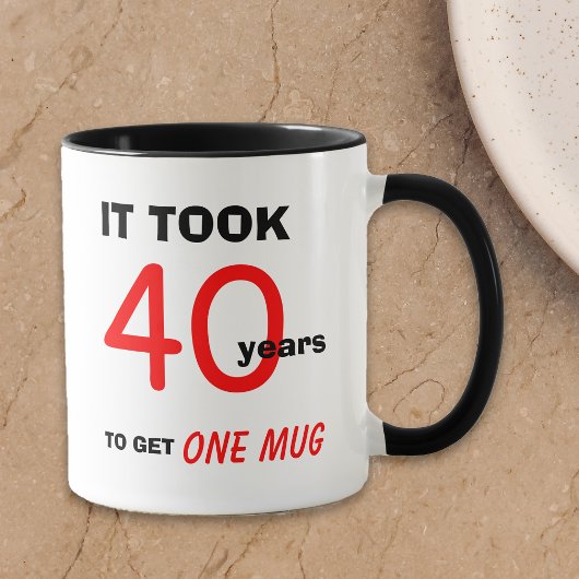 40e Anniversaire Cadeaux pour Hommes Mug - Drôle