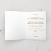 40e Anniversaire Carte Joyeux 40e Or (Couchage intérieur)