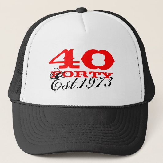 40e anniversaire casquette vintage | Fondée en 197 (Devant)