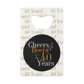 40e anniversaire Cheers et bières Black Gold Moder (Dos)