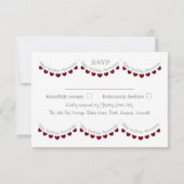 40e anniversaire de coeur mariage de rubis carte R (Dos)