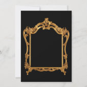 40e anniversaire de fête or Invitation (Dos)