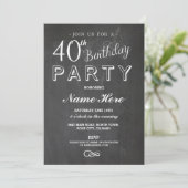 40E ANNIVERSAIRE DE FÊTE SURPRISE INVITATION (Debout devant)