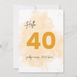 40e Anniversaire de la carte Golden Sparkle
