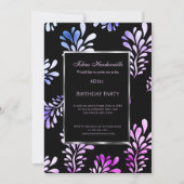 40e Anniversaire de la fête de l'homme invitation  (Devant)