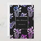 40e Anniversaire de la fête de l'homme invitation  (Dos)