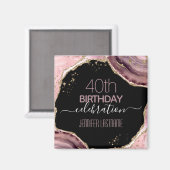 40e anniversaire de la fête Pierre et or Magnet (Recto/Verso)