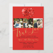 40e Anniversaire de Mariage RUBIS Invitation PHOTO (Devant)