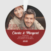 40e anniversaire de Ruby photo rouge et blanc (devant)