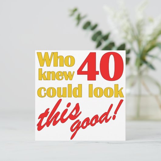 40e anniversaire des invitations de fête (Debout devant)