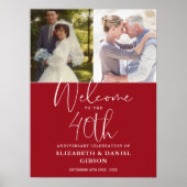 40e anniversaire du Mariage 2 Affiche de bienvenue (Devant)