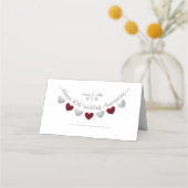 40e anniversaire du Mariage Cartes cardiaques Ruby (Devant)