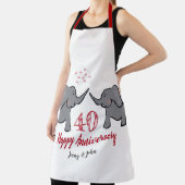 40e anniversaire du mariage de rubis tablier d'élé (Insitu)