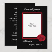 40e anniversaire du Mariage Invitation photo (Devant / Derrière)