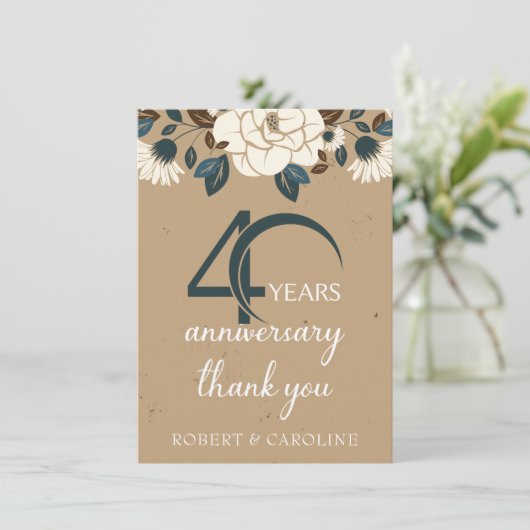 40e anniversaire du Mariage Merci Floral (Debout devant)