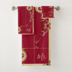 40e anniversaire du Mariage Mme serviette de bain