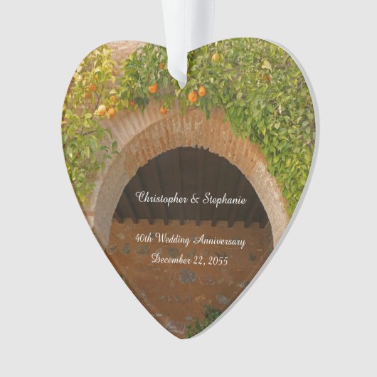 40e anniversaire du Mariage Oranges d'arcades rust (devant)