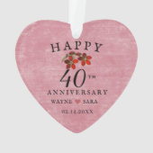 40e anniversaire du Mariage Ruby Jewel (dos)