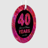 40e anniversaire du Mariage Ruby Red Party Lumière (devant)