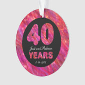 40e anniversaire du Mariage Ruby Red Party Lumière (devant)