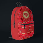 40e Anniversaire du rubis Sac à coudre à impressio<br><div class="desc">Peut-être cherchez-vous le sac à dos droit pour honorer leur 40e anniversaire de mariage? Quelque chose d'un peu romantique,  classique,  et avec des graphismes rubis ? N'allez pas plus loin,  vous l'avez trouvé ici à Zazzle avec mon emblème de coeur original et orné !</div>