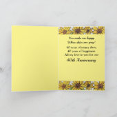 40e Anniversaire Femme Vous êtes ma carte soleil (Intérieur)