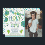 40e anniversaire Fiesta Invitation Saint Guacamole<br><div class="desc">Invitation Fiesta 40th Birthday Invitation Tous les dessins sont © PIXEL PERFECTION PARTY LTD</div>