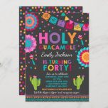 40e anniversaire Fiesta Invitation Saint Guacamole<br><div class="desc">Invitation Fiesta 40th Birthday Invitation Tous les dessins sont © PIXEL PERFECTION PARTY LTD</div>