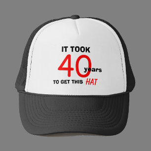 40e anniversaire Gag Cadeaux Casquette pour hommes