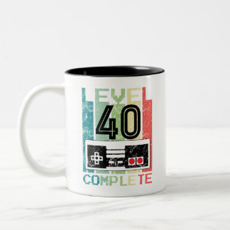 40e anniversaire Gamer niveau cadeau 40 Mugs compl