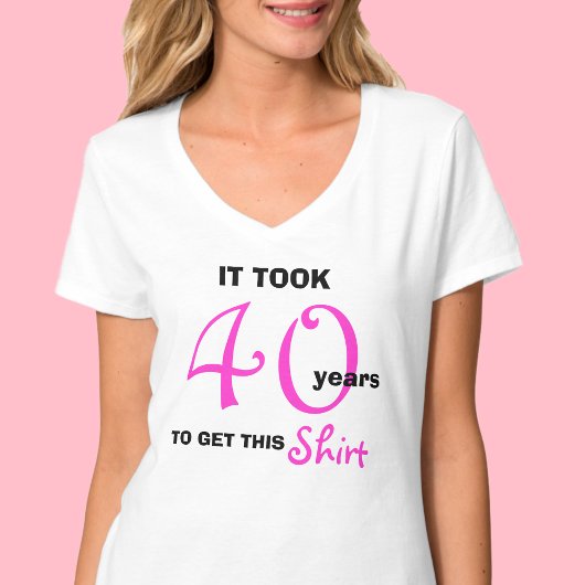 40e anniversaire Idées cadeaux pour femmes T-shirt
