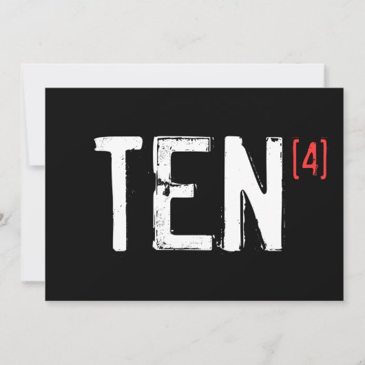 40e anniversaire - Invitation (Devant)