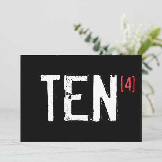 40e anniversaire - Invitation (Debout devant)