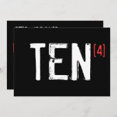 40e anniversaire - Invitation (Devant / Derrière)