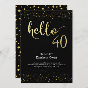 40e anniversaire Invitation