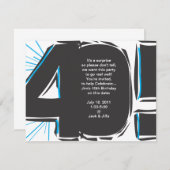 40e anniversaire Invitation (Devant / Derrière)