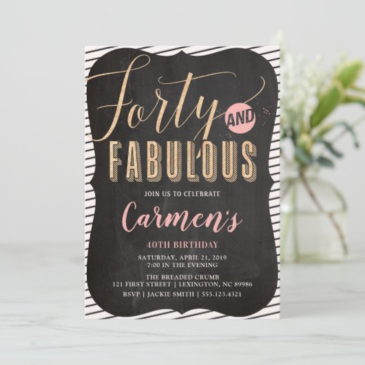 40e anniversaire invitation (Debout devant)