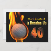 40E ANNIVERSAIRE INVITATION - BALLE DE GOLF (Devant)