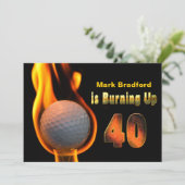 40E ANNIVERSAIRE INVITATION - BALLE DE GOLF (Debout devant)