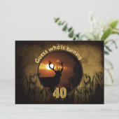 40E ANNIVERSAIRE INVITATION - coucher du soleil, c (Debout devant)