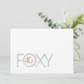 40e anniversaire - Invitation Foxy 40 (Debout devant)