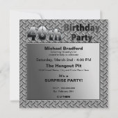 40e ANNIVERSAIRE INVITATION - MÉTAL (Dos)