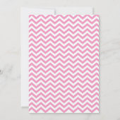 40e anniversaire Invitation Pink Chevron (Dos)