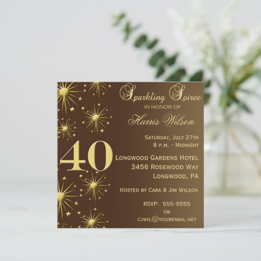 40e anniversaire Invitations (Debout devant)