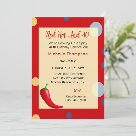 40e anniversaire Invitations (Debout devant)