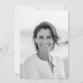 40e anniversaire Invitations Aquarelle Flamant ros (Dos)