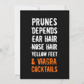 40e anniversaire Invitations - Geezer (Devant)