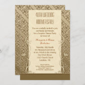 40e anniversaire Invitations vintages (Devant / Derrière)